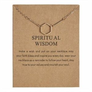 Gold "Spiritual Wisdom" Hexagon Necklace